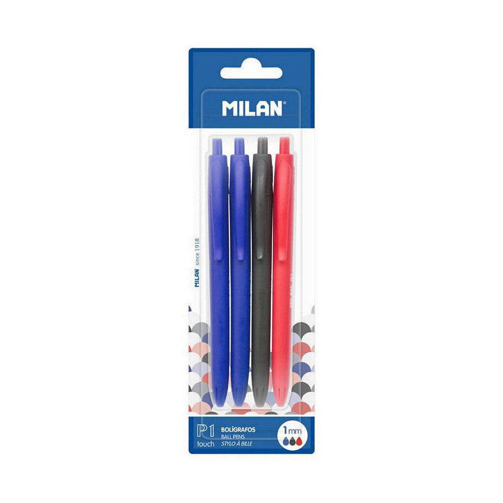 Lodīšu Pildspalvu Komplekts Milan BWM10254 PVC (4 uds) cena un informācija | Kancelejas preces | 220.lv