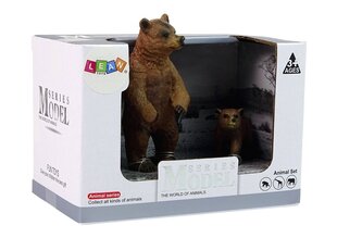 Набор из 2 фигурок «Бурая медведица с детенышем» цена и информация | Игрушки для мальчиков | 220.lv