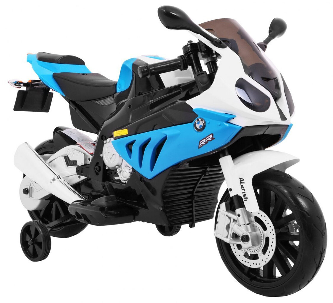 Elektriskais motocikls BMW S1000 RR, zils cena un informācija | Bērnu elektroauto | 220.lv