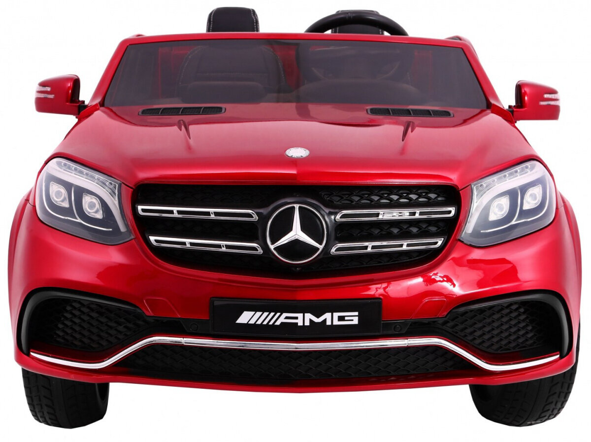 Mercedes Benz GLS 63 elektromobilis, sarkans цена и информация | Bērnu elektroauto | 220.lv