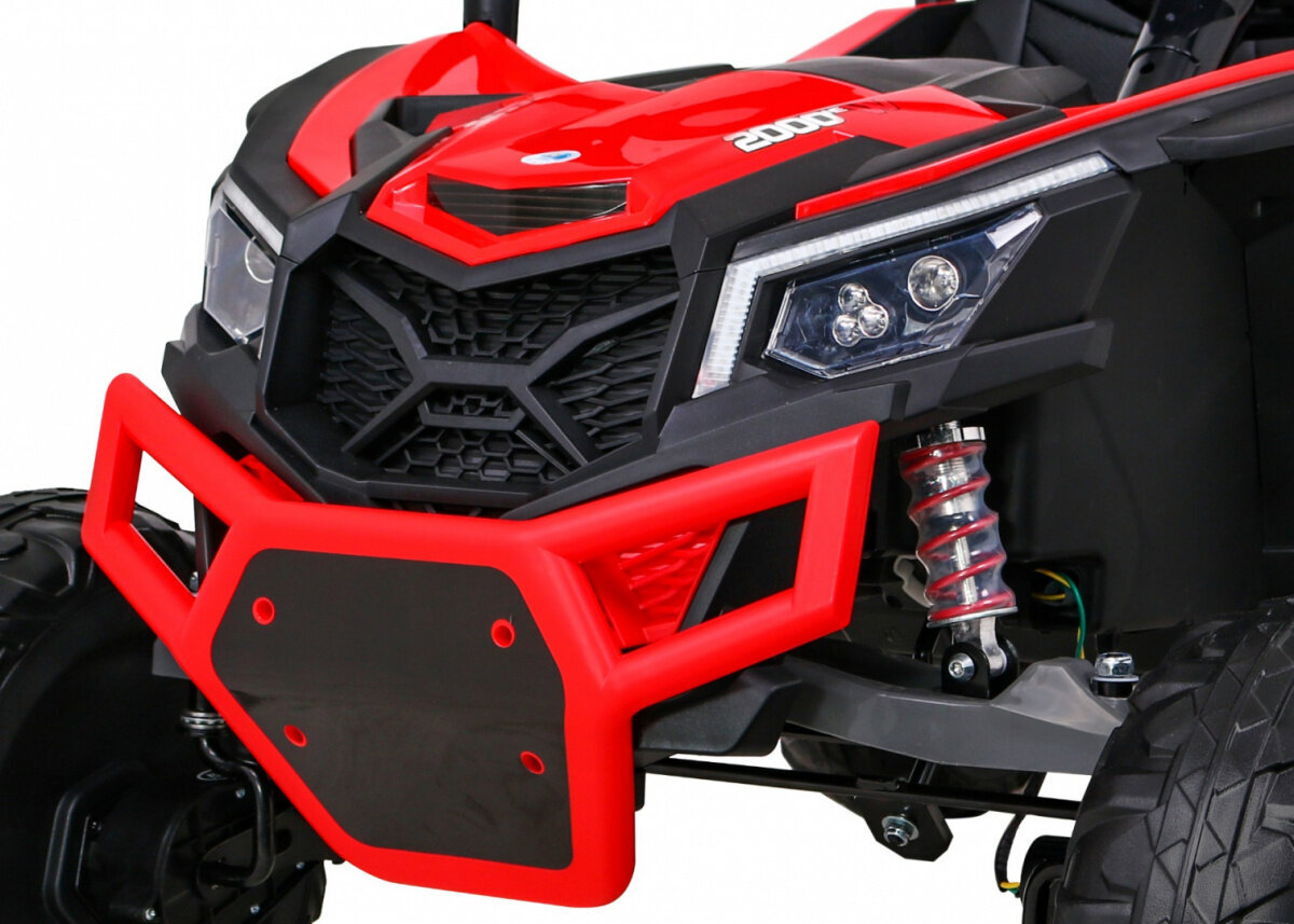 Dubultā elektriskā automašīna Buggy UTV-MX, sarkana цена и информация | Bērnu elektroauto | 220.lv