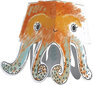 Kartona 3D astoņkājis krāsošanai цена и информация | Attīstošās rotaļlietas | 220.lv