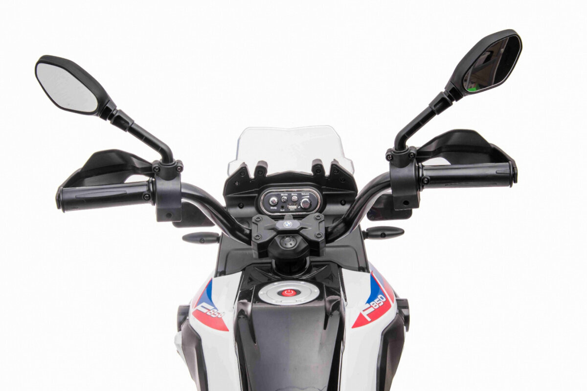 Elektriskais motocikls BMW F850GS, balts cena un informācija | Bērnu elektroauto | 220.lv