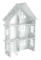 Картонный 3D-домик для раскрашивания цена и информация | Развивающие игрушки | 220.lv