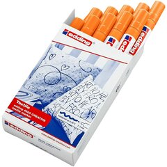 Стойкий маркер для текстиля Edinging 4500, флюоресцентный оранжевый, 10 шт. цена и информация | Письменные принадлежности | 220.lv