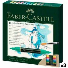 Flomasteru Komplekts Faber-Castell Atvejis Ūdenskrāsas 3 gb. cena un informācija | Modelēšanas un zīmēšanas piederumi | 220.lv