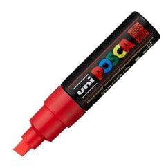 Маркер POSCA PC-8K, красный, 6 шт. цена и информация | Принадлежности для рисования, лепки | 220.lv