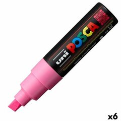 Маркер POSCA PC-8K, розовый, 6 шт. цена и информация | POSCA Товары для детей и младенцев | 220.lv