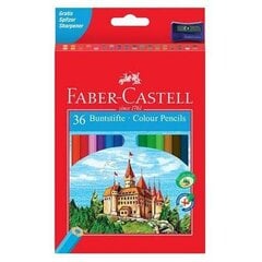 Krāsainie zīmuļi Faber-Castell Daudzkrāsains (4 gb.) cena un informācija | Modelēšanas un zīmēšanas piederumi | 220.lv