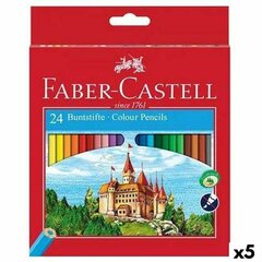 Krāsainie zīmuļi Faber-Castell Daudzkrāsains (5 gb.) cena un informācija | Modelēšanas un zīmēšanas piederumi | 220.lv