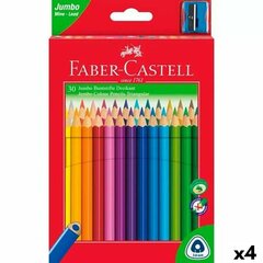 Krāsainie zīmuļi Faber-Castell Daudzkrāsains (4 gb.) cena un informācija | Modelēšanas un zīmēšanas piederumi | 220.lv