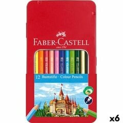 Krāsainie zīmuļi Faber-Castell Daudzkrāsains (6 gb.) cena un informācija | Modelēšanas un zīmēšanas piederumi | 220.lv