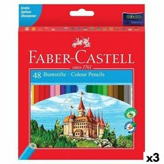 Krāsainie zīmuļi Faber-Castell Daudzkrāsains (3 gb.) cena un informācija | Modelēšanas un zīmēšanas piederumi | 220.lv