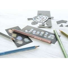 Krāsainie zīmuļi Faber-Castell Zaļš metāls (12 gb.) cena un informācija | Modelēšanas un zīmēšanas piederumi | 220.lv