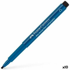 Marķieris Faber-Castell Pitt Artist Kaligrāfija Tumši zils 10 gb. cena un informācija | Modelēšanas un zīmēšanas piederumi | 220.lv