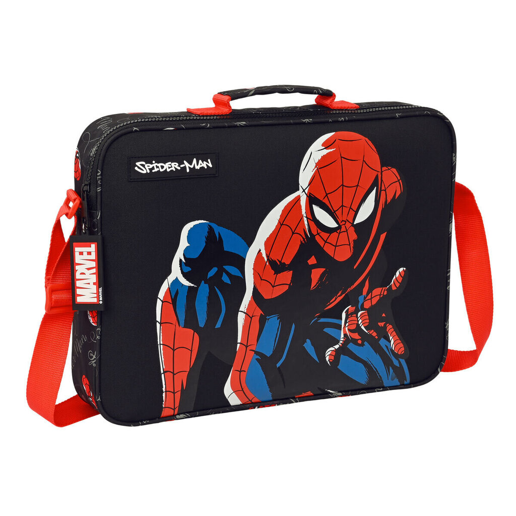 Skolas soma Spiderman Hero Melns (38 x 28 x 6 cm) cena un informācija | Skolas somas | 220.lv