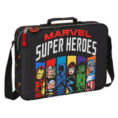 Школьный портфель The Avengers Super heroes, чёрный, 38 x 28 x 6 cм цена и информация | Школьные рюкзаки, спортивные сумки | 220.lv