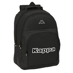 Школьный рюкзак Kappa Black, чёрный, 32 x 42 x 15 cм цена и информация | Школьные рюкзаки, спортивные сумки | 220.lv