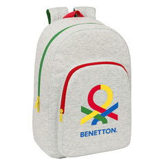 Skolas soma Benetton Pop Pelēks (30 x 46 x 14 cm) цена и информация | Школьные рюкзаки, спортивные сумки | 220.lv