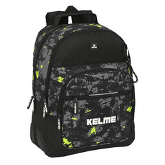 Skolas soma Kelme Jungle Melns Pelēks Kaļķi (32 x 42 x 15 cm) cena un informācija | Skolas somas | 220.lv