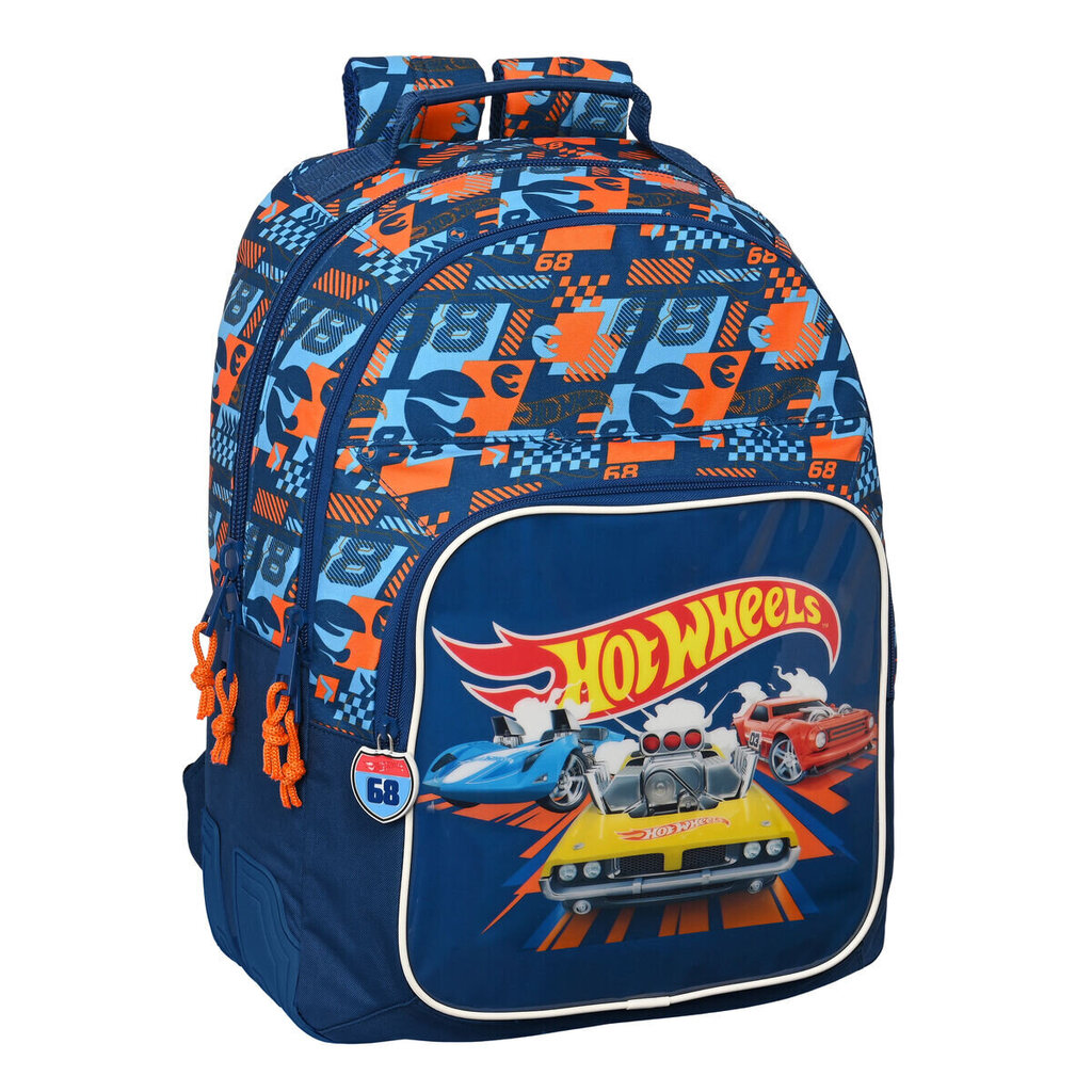 Skolas soma Hot Wheels Speed club Oranžs (32 x 42 x 15 cm) цена и информация | Skolas somas | 220.lv