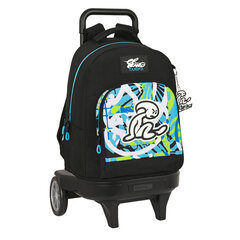 Школьный рюкзак с колесиками El Niño Green bali, чёрный цена и информация | Школьные рюкзаки, спортивные сумки | 220.lv