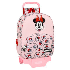 Школьный рюкзак с колесиками Minnie Mouse Me time, розовый, 33 x 42 x 14 см цена и информация | Школьные рюкзаки, спортивные сумки | 220.lv