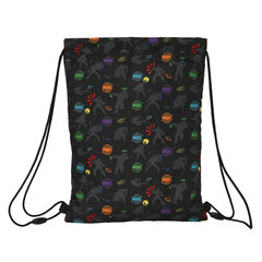 Сумка-рюкзак на веревках The Avengers Super heroes, чёрный, 26 x 34 x 1 см цена и информация | Школьные рюкзаки, спортивные сумки | 220.lv
