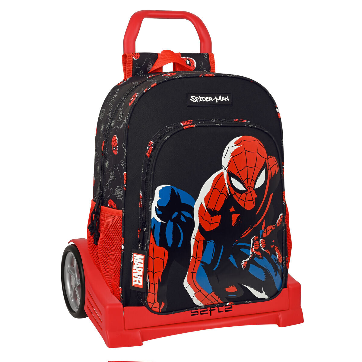 Школьный рюкзак с колесиками Spiderman Hero, чёрный, 33 x 42 x 14 см цена |  220.lv