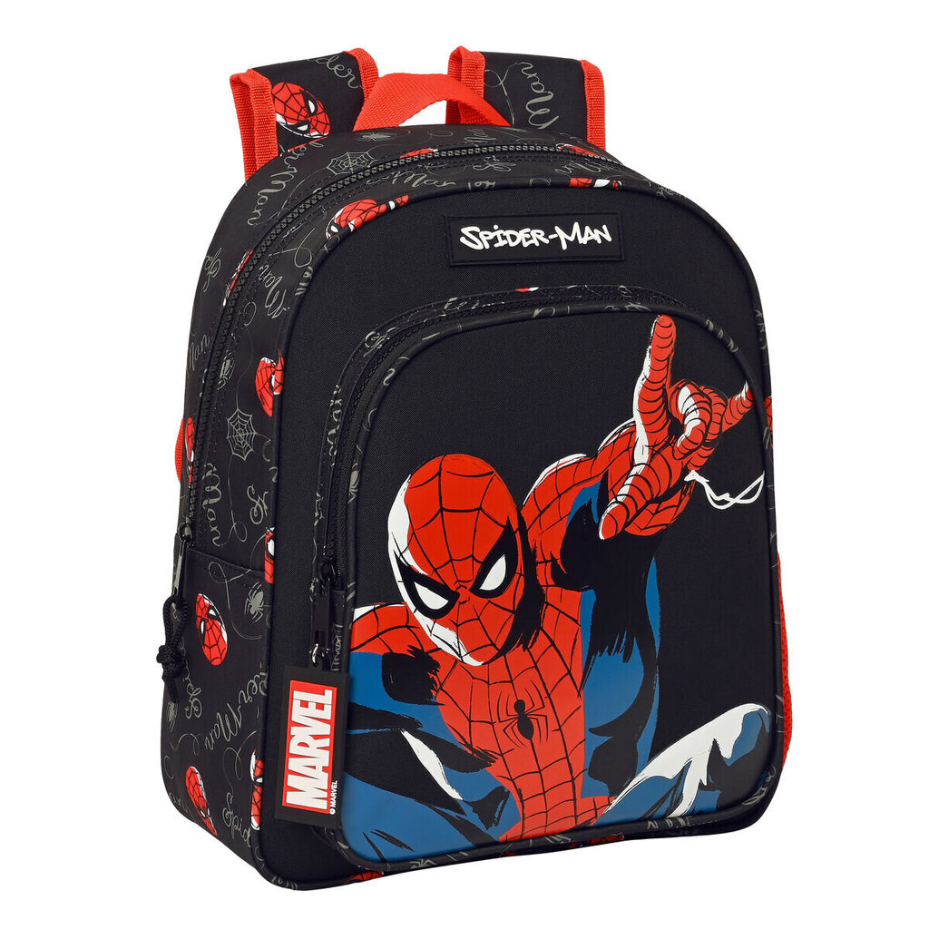 Bērnu soma Spiderman Hero Melns (27 x 33 x 10 cm) цена и информация | Skolas somas | 220.lv