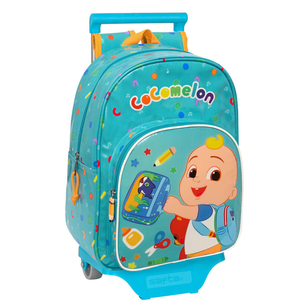 Школьный рюкзак с колесиками CoComelon Back to class, 26 x 34 x 11 см цена  | 220.lv