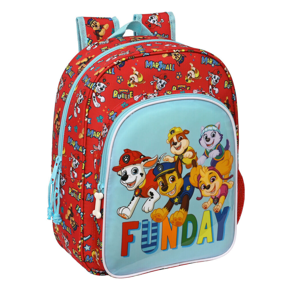 Bērnu soma The Paw Patrol Funday Sarkans Gaiši Zils (26 x 34 x 11 cm) cena un informācija | Skolas somas | 220.lv