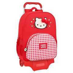 Школьный рюкзак с колесиками Hello Kitty Spring, красный, 33 x 42 x 14 см цена и информация | Школьные рюкзаки, спортивные сумки | 220.lv