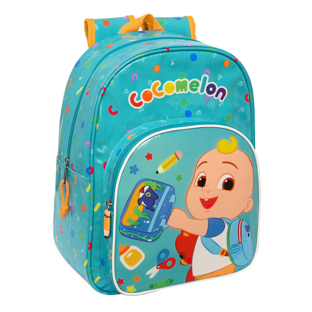 Bērnu soma CoComelon Back to class Gaiši Zils (26 x 34 x 11 cm) cena un informācija | Skolas somas | 220.lv