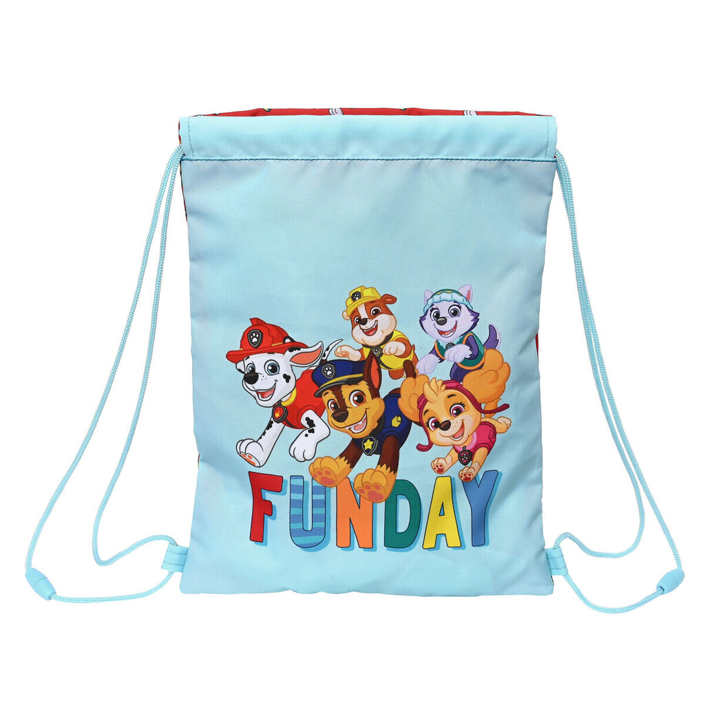 Mugursoma ar lencēm The Paw Patrol Funday Sarkans Gaiši Zils (26 x 34 x 1 cm) cena un informācija | Skolas somas | 220.lv