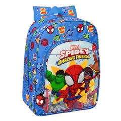 Bērnu soma Spiderman Team up Zils (26 x 34 x 11 cm) cena un informācija | Skolas somas | 220.lv