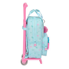 Skolas mugursoma ar riteņiem Glow Lab Cute doll Gaiši Zils (20 x 28 x 8 cm) цена и информация | Школьные рюкзаки, спортивные сумки | 220.lv