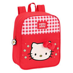 Bērnu soma Hello Kitty Spring Sarkans (22 x 27 x 10 cm) cena un informācija | Skolas somas | 220.lv