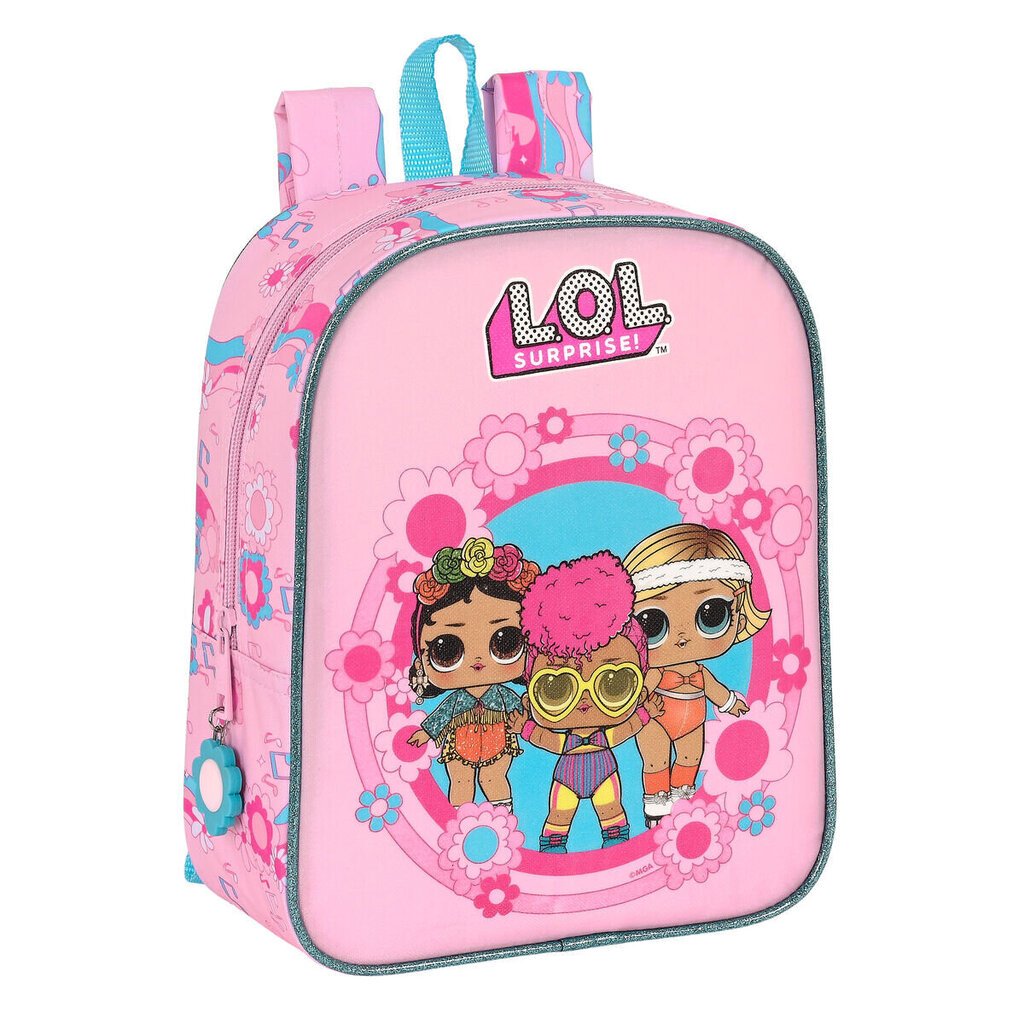 Bērnu soma LOL Surprise! Glow girl Rozā (22 x 27 x 10 cm) cena un informācija | Skolas somas | 220.lv