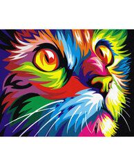 Gleznošana pēc numuriem Kaķis, 40x50 cm cena un informācija | Gleznas pēc numuriem | 220.lv