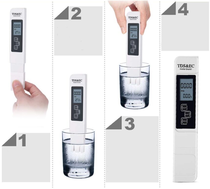 Elektronisks ūdens cietības testers ar automātisku displeju cena un informācija | Ūdens attīrīšanas sistēmas un filtri | 220.lv