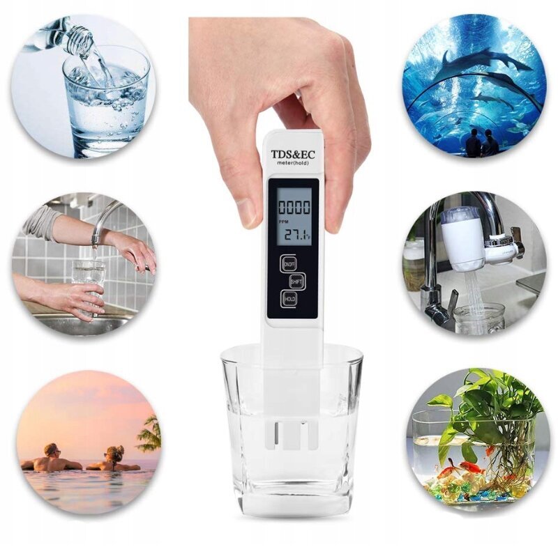 Elektronisks ūdens cietības testers ar automātisku displeju cena un informācija | Ūdens attīrīšanas sistēmas un filtri | 220.lv