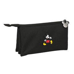 Тройной пенал Mickey Mouse Clubhouse Premium, чёрный (22 x 12 x 3 cм) цена и информация | Пеналы | 220.lv