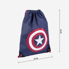 Детский рюкзак-мешок The Avengers Темно-синий (29 x 40 x 1 cm) цена и информация | Школьные рюкзаки, спортивные сумки | 220.lv