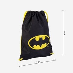Детский рюкзак-мешок Batman Чёрный (29 x 40 x 1 cm) цена и информация | Школьные рюкзаки, спортивные сумки | 220.lv