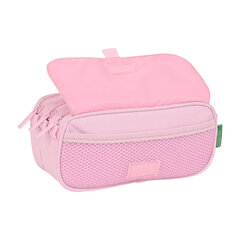 Penālis Benetton Pink, rozā (21,5 x 10 x 8 cm) cena un informācija | Penāļi | 220.lv