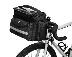 Velosipēda stūres soma Topeak Tour Guide Handle Bar Bag DX, 8,1 l, melna цена и информация | Сумки, держатели для телефонов | 220.lv