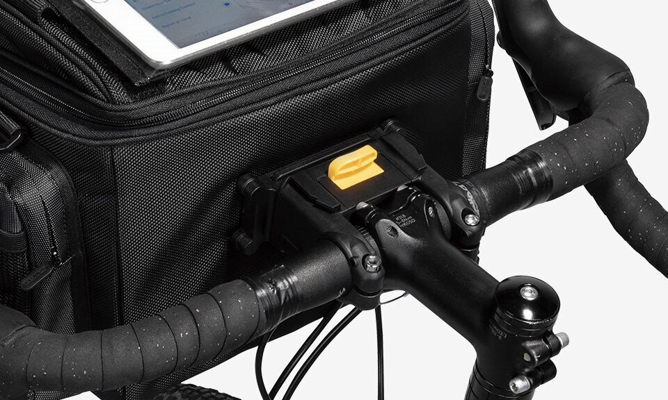 Velosipēda stūres soma Topeak Tour Guide Handle Bar Bag DX, 8,1 l, melna cena un informācija | Velo somas, telefona turētāji | 220.lv