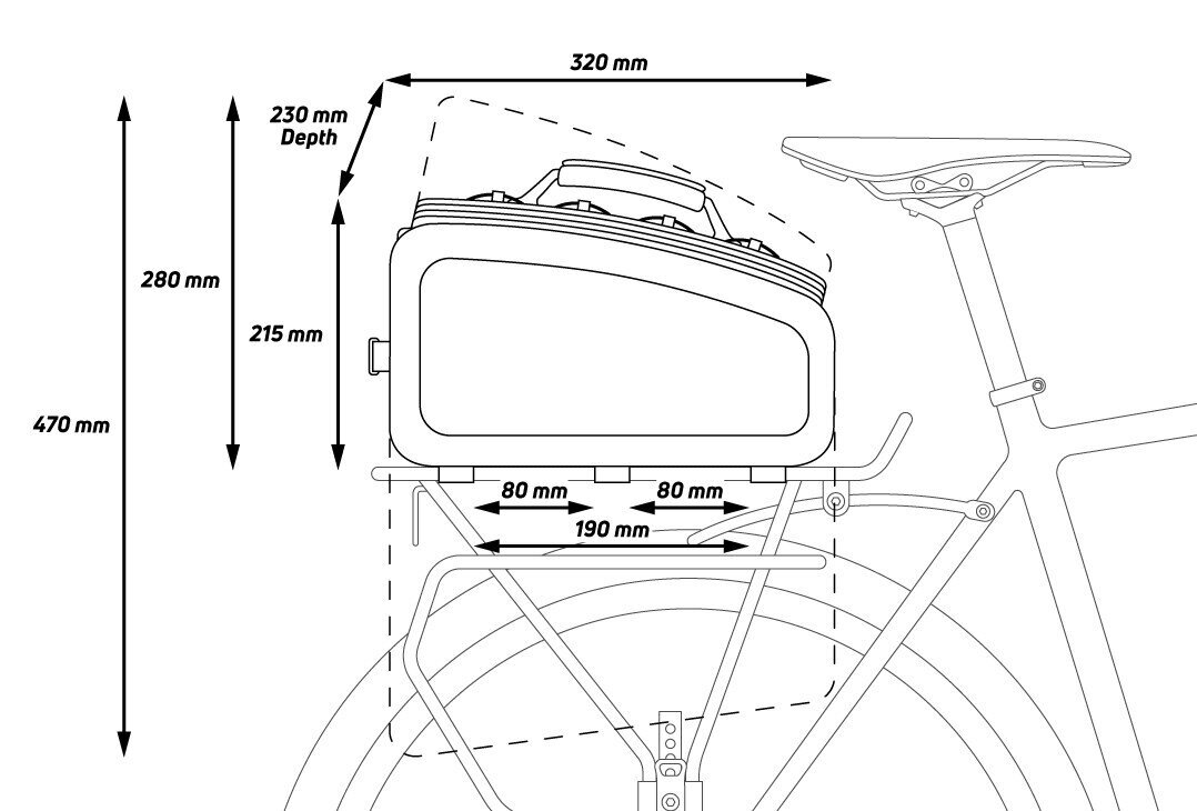 ZEFAL Z Traveller 80 aizmugurējā velosoma цена и информация | Velo somas, telefona turētāji | 220.lv