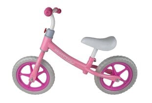 Детский беговел Riff Cross-Country с 12'' EVA колесами до 35 кг, розовый / белый цена и информация | Балансировочные велосипеды | 220.lv